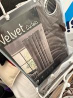 Velours gordijnen - 4 pakken (taupe & beige), Huis en Inrichting, 100 tot 150 cm, 200 cm of meer, Beige, Ophalen of Verzenden