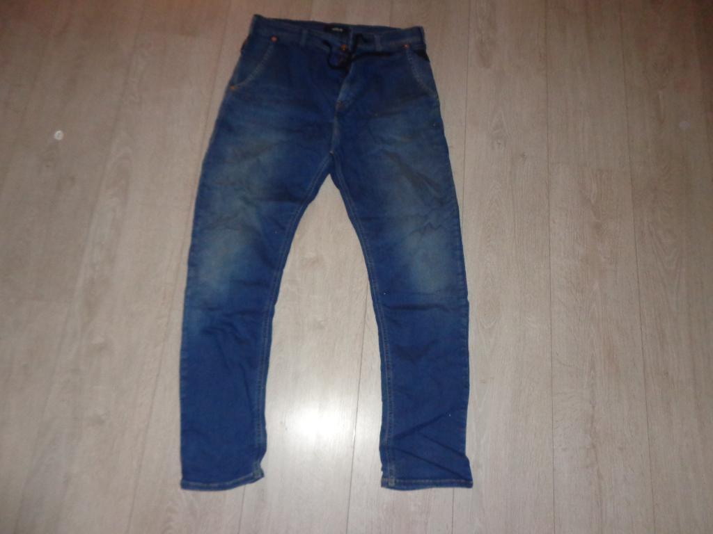 blauwe herenspijkerbroek van Replay, maat 29, Kleding | Heren, Spijkerbroeken en Jeans, Gedragen, W32 (confectie 46) of kleiner