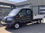 Ford Transit 350 2.0 TDCI L4 DC Cruise controle Trekhaak 280, Auto's, Bestelauto's, 4 cilinders, Zwart, Origineel Nederlands, 6 stoelen