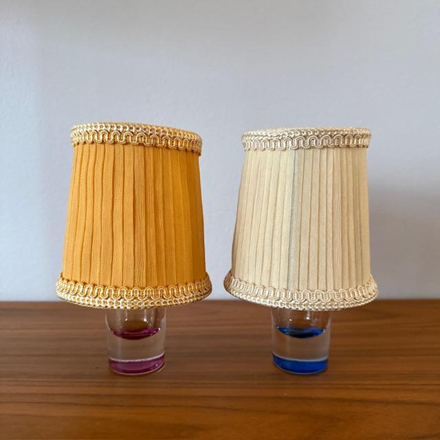 Lampenkapjes, plissé kapjes, klemkapjes, vintage, jr 50/60, Huis en Inrichting, Lampen | Lampenkappen, Ophalen of Verzenden, Zo goed als nieuw