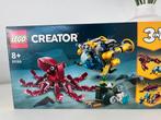Lego Creator 31130 Diepzeeduiker met Onderzeeër en Octopus, Ophalen of Verzenden, Nieuw, Complete set, Lego