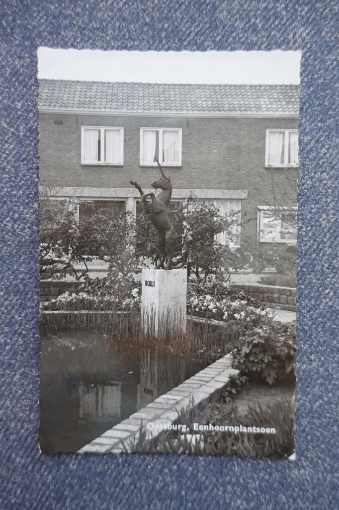 Oostburg. Eenhoornplantsoen, Ophalen of Verzenden, 1960 tot 1980, Gelopen, Zeeland