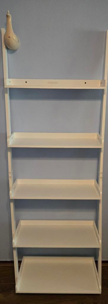 Casaria wandrek met 5 planken - Wit, Huis en Inrichting, Kasten | Stellingkasten, Ophalen, Zo goed als nieuw