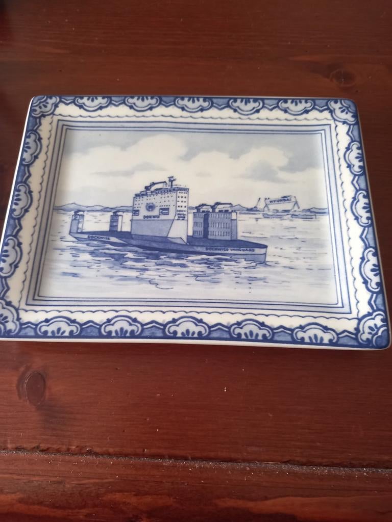 Royal Delft Dockwise Vanguard Herdenkingsbord, Antiek en Kunst, Ophalen of Verzenden