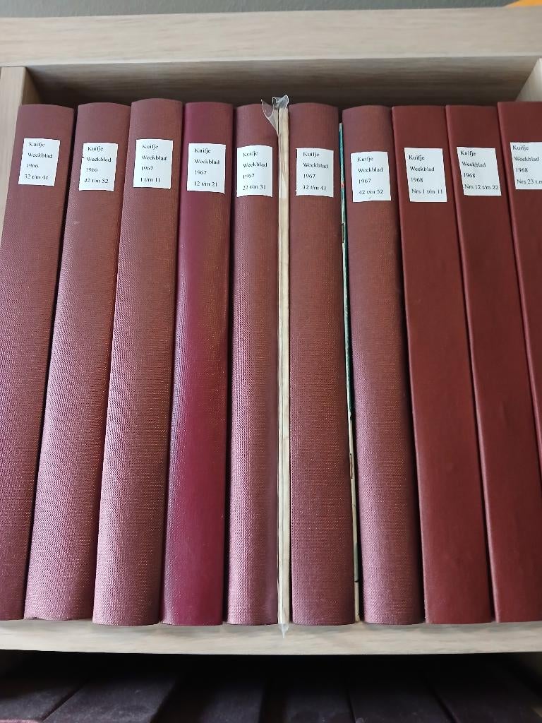Kuifje weekbladen 1958 t/m 1973 compleet en ingebonden, Gelezen, Complete serie of reeks, Diverse auteurs, Ophalen of Verzenden