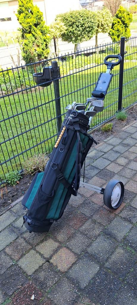 Complete beginners golfset met trolley etc.etc, Ophalen, Gebruikt, Set