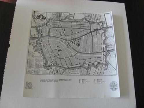 Plattegrond van Leiden, Boeken, Atlassen en Landkaarten, Zo goed als nieuw, Landkaart, Nederland, 1800 tot 2000, Ophalen of Verzenden