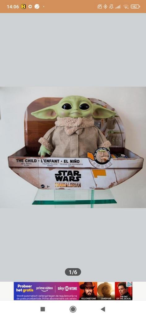 Mandalorian the child, Verzamelen, Star Wars, Zo goed als nieuw, Actiefiguurtje, Ophalen of Verzenden