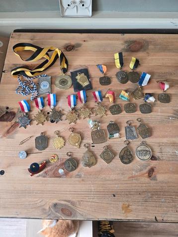 Grote verzameling speldjes en medailles beschikbaar voor biedingen