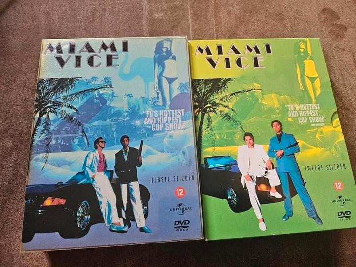 Miami Vice seizoen 1 & 2 DVD Boxen, Cd's en Dvd's, Dvd's | Tv en Series, Zo goed als nieuw, Ophalen of Verzenden