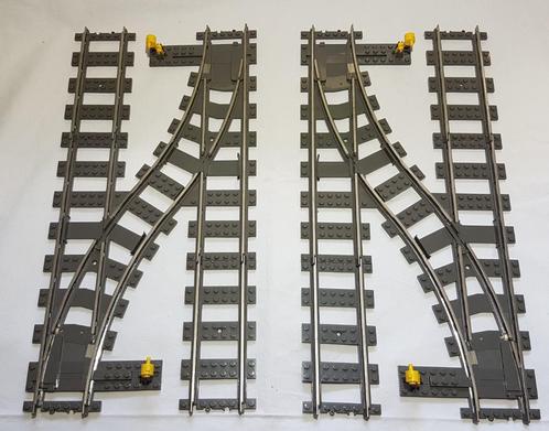 Wissels 9v lego trein rails 4531 7996 MOD (1), Kinderen en Baby's, Speelgoed | Duplo en Lego, Zo goed als nieuw, Lego, Losse stenen