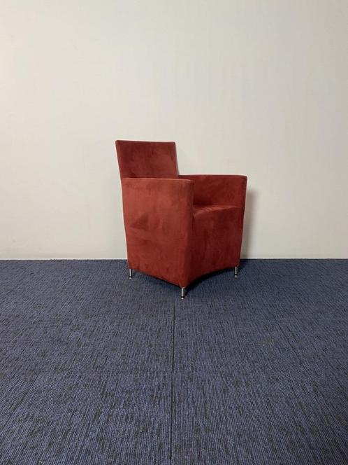 Vergaderstoel Bert Plantagie, rood suède, Huis en Inrichting, Stoelen, Gebruikt, Eén, Rood, Ophalen