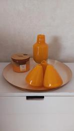 DutZ vaas + 3 stuks tuimelvazen, Huis en Inrichting, Woonaccessoires | Vazen, Ophalen of Verzenden, Zo goed als nieuw, Glas, Minder dan 50 cm