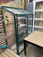 Kas / Tuinkas – 75 x 130 cm – Hoogte 155–180 cm, Ophalen, Glas, Zo goed als nieuw, Aluminium