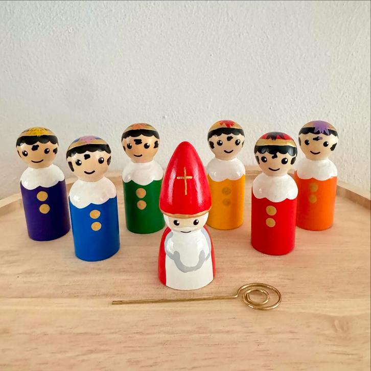 Sinterklaas Pegdolls - Handgemaakt!, Kinderen en Baby's, Speelgoed | Overig, Nieuw, Jongen of Meisje, Ophalen of Verzenden