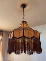 Vintage Hanglamp met Franjes, Huis en Inrichting, Lampen | Hanglampen, Ophalen of Verzenden, Gebruikt, Stof, 50 tot 75 cm
