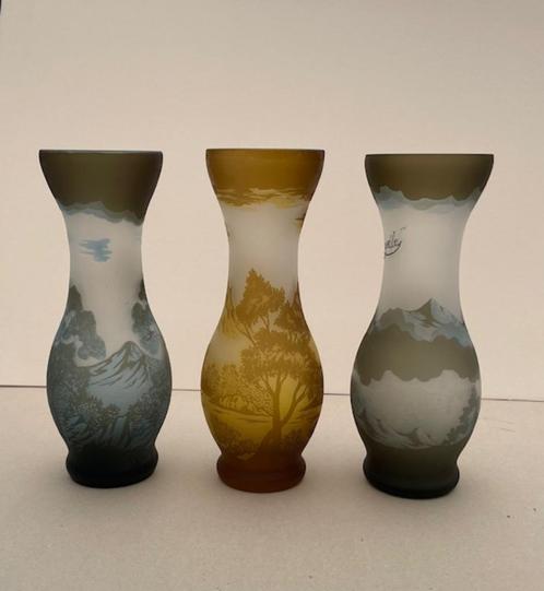 Gallè vaasjes, Antiek en Kunst, Antiek | Glas en Kristal, Verzenden