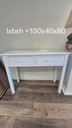 Mooie witte sidetable. Igst, Huis en Inrichting, Ophalen, Gebruikt, 100 tot 150 cm, 25 tot 50 cm