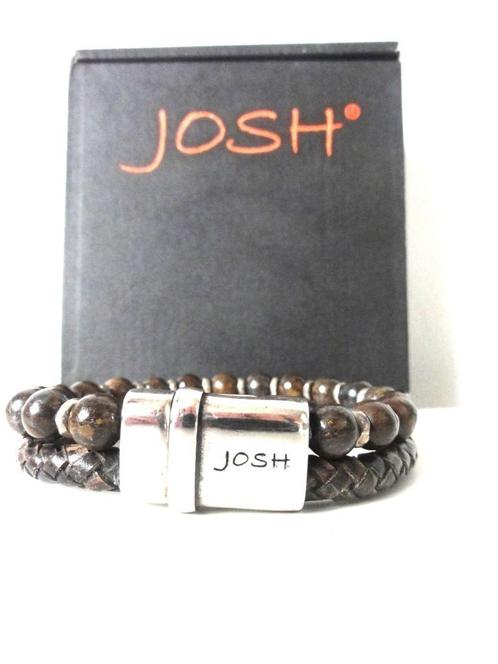 Nieuwe Josh heren armband, Sieraden, Tassen en Uiterlijk, Armbanden, Nieuw, Leer, Bruin, Verzenden