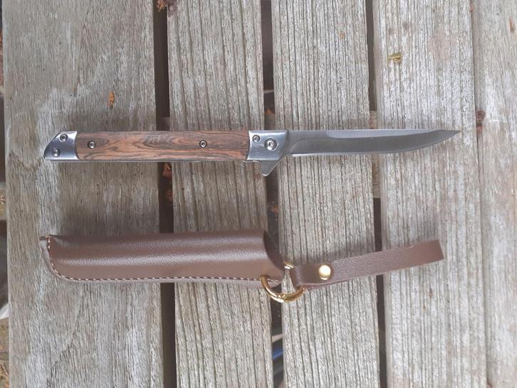 Flijmscherp Zakmes met Houten Handvat, Antiek en Kunst, Antiek | Gereedschap en Instrumenten, Ophalen of Verzenden