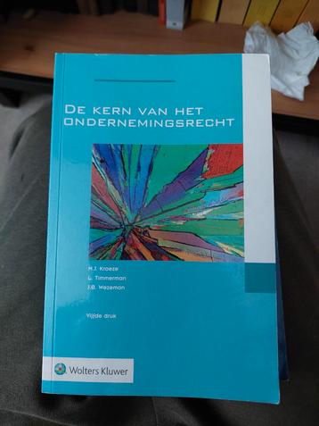 De Kern van het Ondernemingsrecht - Kroeze et al. beschikbaar voor biedingen