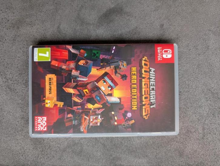 Minecraft Dungeons - Hero Edition, Spelcomputers en Games, Games | Nintendo Switch, Zo goed als nieuw, Avontuur en Actie, 1 speler