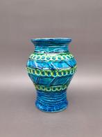 Vintage West Germany vaas Bay Groen Blauw 66-14, Ophalen of Verzenden
