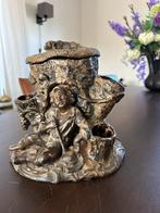 Antieke pijpenpot met losse pijp, Ophalen