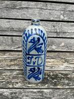 19e eeuwse Steengoed Jeneverfles Fles Kruik Westerwald JvD, Ophalen of Verzenden