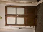 2 losse eiken oude vitrine deuren., Antiek en Kunst, Ophalen