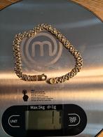 Schakel armband, Sieraden, Tassen en Uiterlijk, Ophalen, Zo goed als nieuw, Geel, Goud