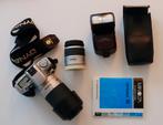 analoge Minolta Dynax 5 met 2 lenzen en externe flitser, Audio, Tv en Foto, Fotocamera's Analoog, Ophalen, Zo goed als nieuw, Spiegelreflex