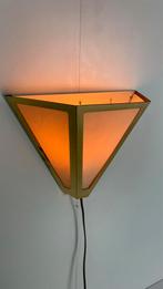 Wandlamp messing driehoek stijl van Glashütte Limburg, Huis en Inrichting, Gebruikt, Vintage, Ophalen of Verzenden, Metaal