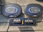 Versterker en speakers JVC Blaupunkt 375 W, Auto diversen, Autospeakers, Ophalen of Verzenden, Gebruikt
