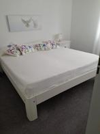 Auping Auronde 180x200cm zonder matrassen, Huis en Inrichting, Ophalen, Gebruikt, Wit, Tweepersoons