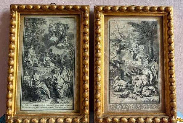 Zeldzaam Duo: 18e-eeuwse Gravures van Picart, Antiek en Kunst, Kunst | Etsen en Gravures, Ophalen of Verzenden