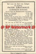 Schonk Cornelis 1879 Waalwijk 1939 Oss pater Gratianus - 203, Verzamelen, Bidprentjes en Rouwkaarten, Bidprentje, Ophalen of Verzenden