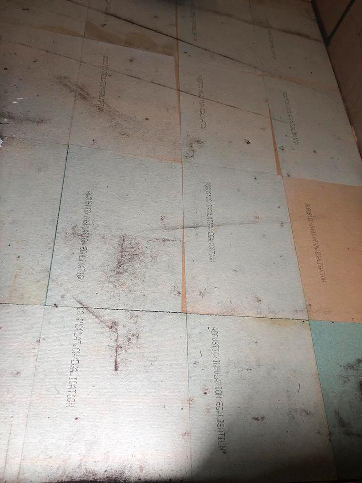 Groene ondervloerplaten, Doe-het-zelf en Verbouw, Vloerdelen en Plavuizen, Gebruikt, Overige typen, Overige materialen, 50 tot 150 cm