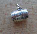 zilveren vintage bedel wijnvat [310], Overige merken, Verzenden, Zo goed als nieuw, 1 bedel