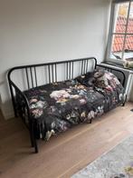 Fyresdal Bed / Bedbank uitschuifbaar KOOPJE NP €219,-, Ophalen, Eenpersoons, Zwart, Zo goed als nieuw