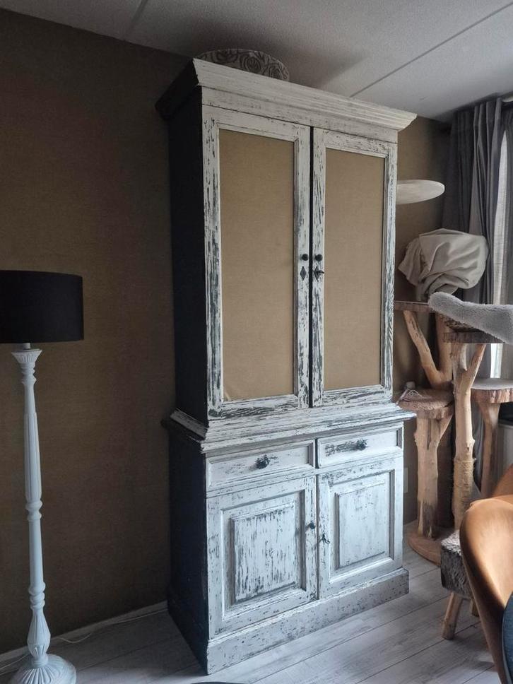 Gratis vitrinekast, Huis en Inrichting, Kasten | Vitrinekasten, Gebruikt, 200 cm of meer, 100 tot 150 cm, 25 tot 50 cm, Met lade(s)