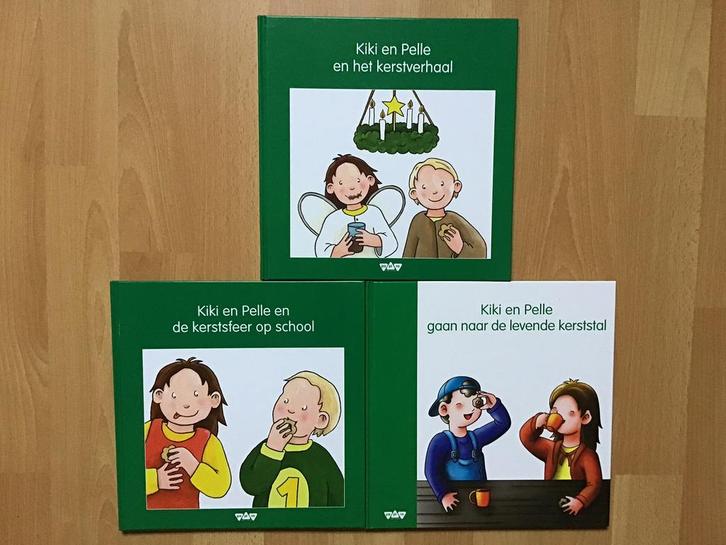 Set van 3 Kiki en Pelle kerstmis boeken. Kerstboeken. 🎄, Diversen, Kerst, Zo goed als nieuw, Ophalen of Verzenden