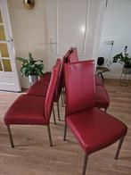 Eetkamerstoelen, Huis en Inrichting, Stoelen, Ophalen, Gebruikt, Leer, Vijf, Zes of meer stoelen