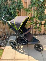 Hauck runner buggy luchtbanden opbouwbaar black/neon yellow, Ophalen, Gebruikt, Overige merken, Regenhoes