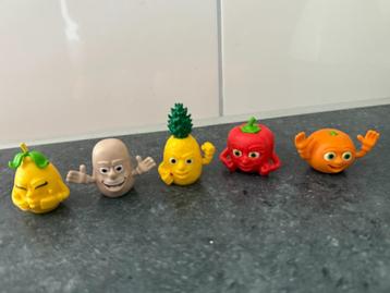 Poppetje Potlood topper 5 stuks groente en fruit beschikbaar voor biedingen