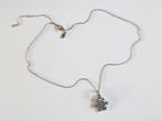 ZILVEREN PANDORA KETTING MET SNEEUWVLOK, Ophalen, Zo goed als nieuw, Zilver, Met strass
