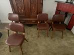 Klassieke vintage eetkamerstoelen (4 stuks), Ophalen of Verzenden