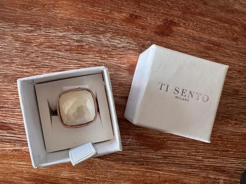 Ti Sento Milano ring nieuw, Sieraden, Tassen en Uiterlijk, Ringen, Nieuw, Dame, 17 tot 18, Zilver, Zilver, Ophalen of Verzenden