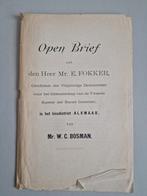 Open Brief kiesdistrict Alkmaar, Ophalen of Verzenden, 20e eeuw of later, Gelezen