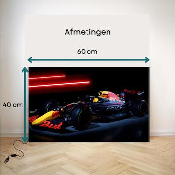 NIEUW LED Acryl Autoschilderij Raceauto Wanddecoratie beschikbaar voor biedingen